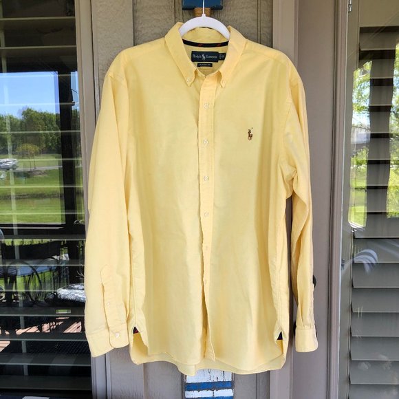 POLO Ralph Lauren Yellow Oxford Cloth BD - XL/Repp - Picture 3 of 10
